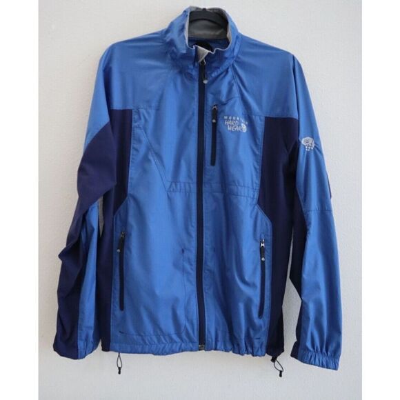 Mountain Hard Wear OM3894 Men's Sz Small Blue/Black Full Zip Windbreaker Jacket - Picture 1 of 10